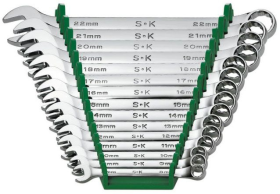 Ideal 86265-I Combination Regular Wrench Set, Metric, 15 Pieces, SuperKrome