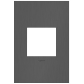 Pass & Seymour adorne AWC1G2BBN4 adorne Brushed Black Nickel 1-Gang Screwless Wall Plate