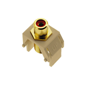 Pass & Seymour On-Q WP3462-IV Red RCA to F-Connector Ivory WP3462-IV