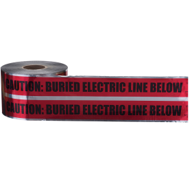 Ideal 42-251 Red Detectable Underground Tape "Caution Buried Electric Line Below" 6 In. x 1000 Ft.