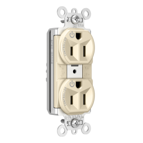 Pass & Seymour PT5262CDLA PlugTail Heavy Duty Spec Grade Plug Load Controllable Receptacle 15A 125V Light Almond