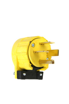 Pass & Seymour 5751AN Miscellaneous Configurations - Angled Plug Yellow 30 A 250 VAC 3P 4W