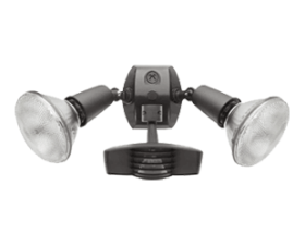 RAB STL110R Stealth Economy Flood Kit (2) PAR38 Lamp 1 W Fixture 120 VAC Aluminum Housing