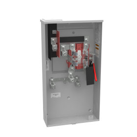 Milbank U3885-X-BLG 320A 5 Terminal Ringless Meter Socket w/ Lever Bypass (Orange and Rockland Utility Only)