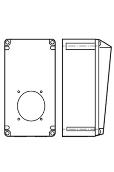 Pass & Seymour PSBBN601-W Non-Metallic Pin and Sleeve Back Box, 11.81 in H x 6 in W x 5.91 in D