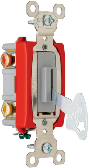 Pass & Seymour PS20AC3-REDL 3-Way Heavy Duty High Strength Keylock Switch, 120/277 VAC, 20 A, 3 W