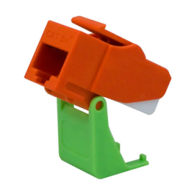 Pass & Seymour On-Q WP3550-OR Snap and Go Cat 5e Keystone Connector Orange WP3550-OR