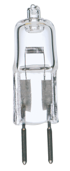 Satco S3121 T4 Halogen Lamp, 50 Watts, Bi-Pin GY6.35 Base, 900 Lumens, Warm White