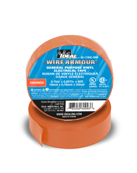 Ideal 46-1700C-Orn 3/4Inx66'X 7Mil Gp Tape Orange