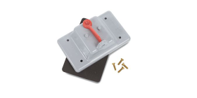 Kraloy 078901 Weatherproof Cover- Single Gang Grey Duplex Receptacle WDR15/10