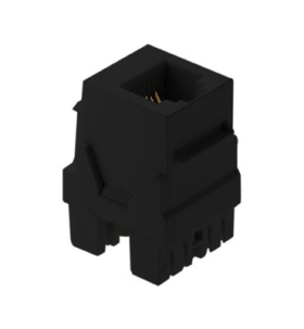 P&S WP3425 6P6C Keystone Connector Black