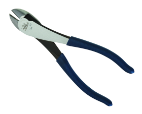 Ideal 35-029 High Leverage Angle Head Diagonal Cutting Plier, Carbon Steel Jaw, 8 in OAL, Standard Cut