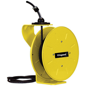 Pass & Seymour CR12L124N35F16B 1200 Series Cable Reel with Flying Lead 16 Amp 12 AWG 35 ft For Lift/Drag Applications