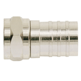 Ideal 84-017 RG-6 F Hex Crimp Connector 4/Card