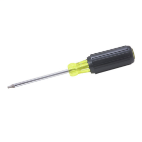 Ideal 35-696 Screwdriver, #3 Square Recess, CRV Steel Shank, Nickel Chrome Plated