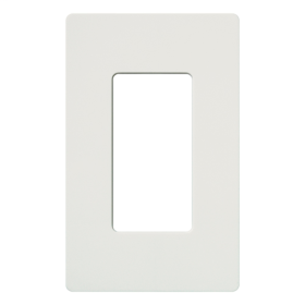 Lutron CW-1-WH Claro Single-Gang Rectangular Wallplate White