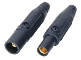 Pass & Seymour PSM2-FBK 15 Series 1-Pole Cam Type Female In-Line Connector, 600 VAC, 150 A, 8 to 2 AWG Wire, NEMA 3R/4