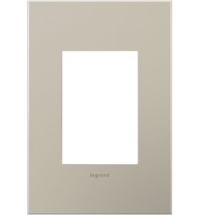 Pass & Seymour adorne AWC1G3SN4 adorne Satin Nickel 1-Gang+ Screwless Wall Plate