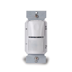 Pass & Seymour WSP321-W PIR Multi-Way 2-Relay Optional Neutral Occupancy/Vacancy Sensor, 120/277 VAC, Wall Mount