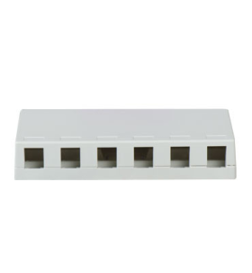 Pass & Seymour On-Q WP3506WH 6-Port Surface Box