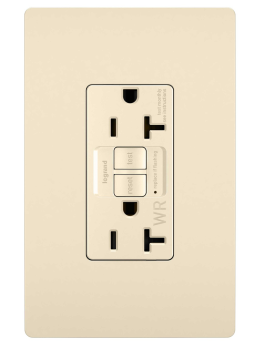 P&S 2097TRWR-LA 20A SELF-TEST TR WR SPEC GFI RADIANT RECEPTACLE 125V LA