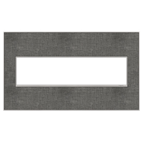 Pass & Seymour adorne AWM4GSL4 adorne Slate Linen 4-Gang Screwless Wall Plate