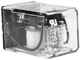 Selecta SR67S215A4 General Purpose Ice Cube Relay with Indicator Light 24VAC Coil 10Amp Double-Pole Double-Throw 8 Pin