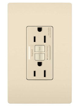 P&S 1597-LA 15A SELF-TEST SPEC GFI RADIANT RECEPTACLE 125V LA