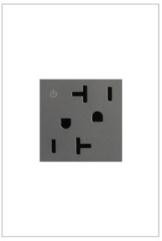 Pass & Seymour adorne ARCD202M10 adorne 20A Tamper-Resistant Dual-Controlled Outlet Magnesium