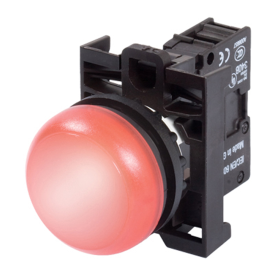 Cutler-Hammer M22-L-R-R Flush Pushbutton with Red Indicating Light 12-30 VAC/VDC NEMA 4X and 13