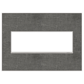 Pass & Seymour adorne AWM3GSL4 adorne Slate Linen 3-Gang Screwless Wall Plate