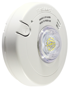 BRK 7030BSL First Alert 120V AC Hardwired Combination Photoelectric Smoke and Carbon Monoxide Alarm with LED Strobe