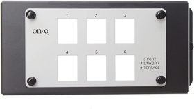 Pass & Seymour On-Q AC1001 6-Port Network Interface Unpopulated