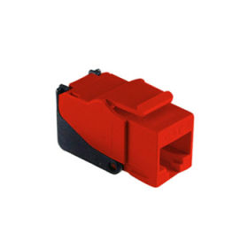 Pass & Seymour On-Q WP3560-RE Snap & Go Cat 6 Keystone Connector Red WP3560-RE