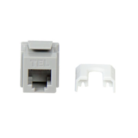 Pass & Seymour On-Q WP3473-GY Quick Connect RJ25 6-Position 6-Conductor Telephone Keystone Insert Gray