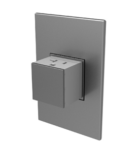 Pass & Seymour adorne ARPTR201GM2 adorne 20A 1-Gang Pop-Out Outlet Magnesium