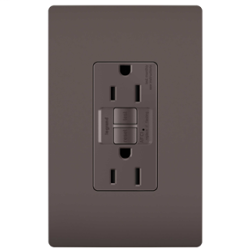 Pass & Seymour radiant AF152TR Tamper-Resistant 15A Outlet Branch Circuit AFCI Receptacle Brown AF152TR