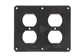 Pass & Seymour 3260BK 2-Gang 2-Duplex Cover Plate Black