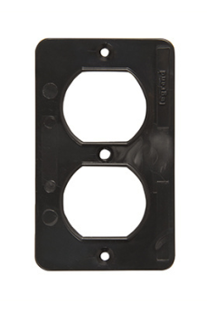 Pass & Seymour 3051BK 1-Gang Duplex Cover Plate Black