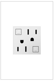 Pass & Seymour adorne AGFTR2152W4 adorne Tamper-Resistant 15A Duplex Self-Test GFCI Receptacles White