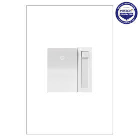 Pass & Seymour adorne ADPD453LW2 adorne 450W CFL/LED Paddle Dimmer White with Microban