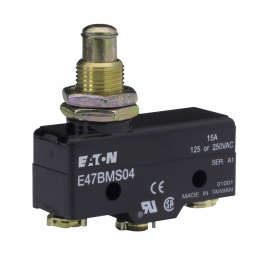 Cutler-Hammer E47BMS04 Precision Limit Switch Extended Straight Plunger Screw Terminals