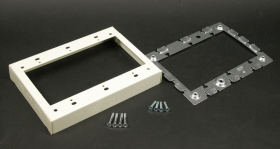 Wiremold V5751-3 3G 15/16"D Extension For Existing Flush Boxes Ivory