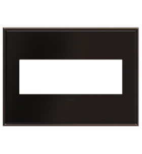 Pass & Seymour adorne AWC3GOB4 adorne Oil-Rubbed Bronze 3-Gang Screwless Wall Plate