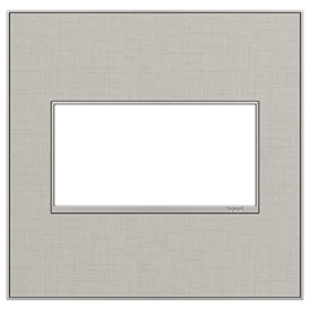 Pass & Seymour adorne AWM2GTL4 adorne True Linen 2-Gang Screwless Wall Plate