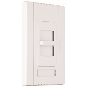 Pass & Seymour CD4FBL-I Titan 4-Wire Electronic Narrow Dimmer Switch, 120/277 VAC, 5/10 A, 1 Pole, Slide-To-Off Operation Mode, Ivory