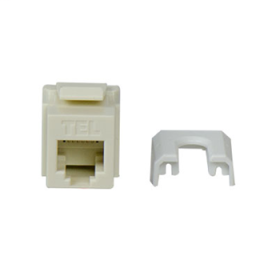 Pass & Seymour On-Q WP3473-LA Quick Connect RJ25 6-Position 6-Conductor Telephone Keystone Insert Llight Almond