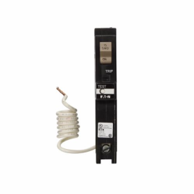 Cutler-Hammer CHFN115DF 15A 1-Pole AFCI/GFCI 120/240V 10kA Plug-On Circuit Breaker with Pigtail and Trip Flag