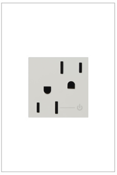 Pass & Seymour adorne ARCH152W10 adorne 15A Tamper-Resistant Half-Controlled Outlet White