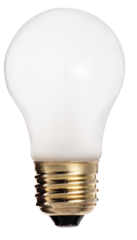 Satco S3811 A15 Incandescent Lamp 40 Watts Medium E26 Base 290 Lumens Dimmable Warm White Frost Finish